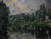 Paul Cezanne Bridge at Cereteil By Paul Cezanne